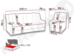 Sedacia súprava Medica  (béžová). Vlastná spoľahlivá doprava až k Vám domov. 1122535