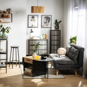 Dvojmiestná sivá pohovka LAVILLA