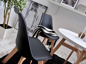 Stolička Large Wood (čierna + buk). Vlastná spoľahlivá doprava až k Vám domov. 1111129