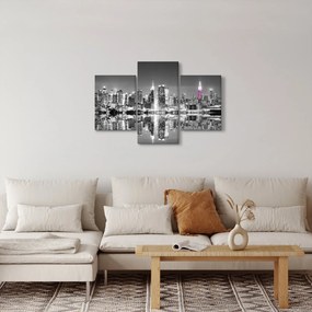 Obrázok - New York a fialový mrakodrap (90x60 cm)