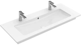 Dvojité umývadlo Villeroy & Boch sanitárna keramika biela 120 x 50 4104CKR1