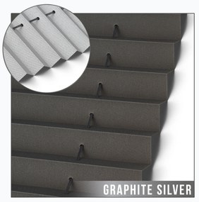 Dekodum Neinvazívna termoizolačná plisovaná roleta graphite silver Šířka (cm): 51