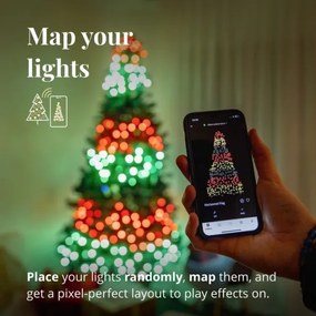 Twinkly TWS250SPP-BEU - LED RGB Vonkajšia vianočná reťaz 250xLED 23,5m IP44 Wi-Fi