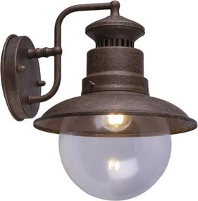 GLOBO 3272R SELLA vonkajšie nástenné svietidlo z nerezovej ocele 1xE27 60W IP44 imitácia hrdze