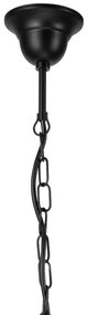 Luster na reťazi DONATO 6xE14/40W/230V čierna