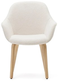 Biela jedálenská stolička Aleli – Kave Home