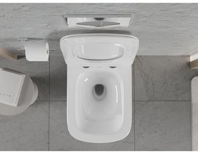 Mexen Riva, závesná WC misa 555x370x335 mm, Rimless Tornádo, biela lesklá, 3363XX00T