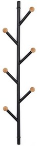 Nástenný vešiak Gc7139-1 Čierna/Prirodzené