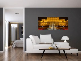 Obraz - Palác parlamentu, Bukurešť Rumunsko (120x50 cm)