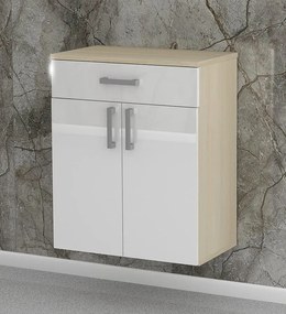 Nabytekmorava Kúpeľňová skrinka K24 farba korpusu: Dub sonoma tmavý, farba dvierok: Dub sonoma tmavý