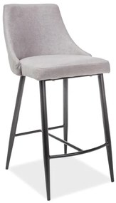 Sivá barová stolička HOKER NOBEL H-1
