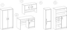 Nábytková stena SMYK (viac variant)