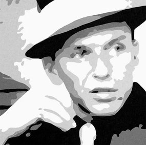 Ručne maľovaný POP Art obraz Frank Sinatra sin