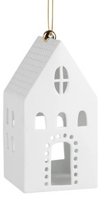 Závesný porcelánový svietnik DOMČEK hranatý - rôzne veľkosti Veľkosť: L