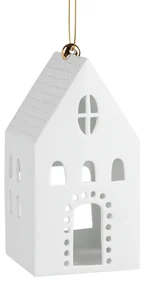 Závesný porcelánový svietnik DOMČEK hranatý - rôzne veľkosti Veľkosť: L