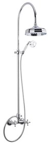 Paffoni Ricordi sprchový systém s kohútikovou batériou chróm ZCOL000