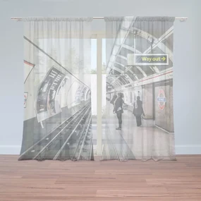 Sablio Záclony Stanica metra: 2ks 150x250cm