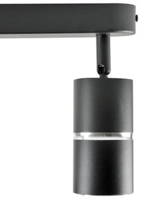 Bodové svietidlo BAMBOO 2xGU10/10W/230V čierna