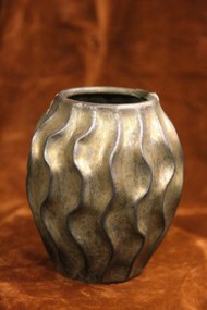 Hnedá future váza 21 cm