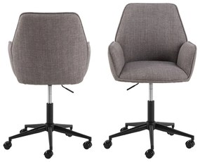 Sivá kancelárska stolička Glenda – Actona