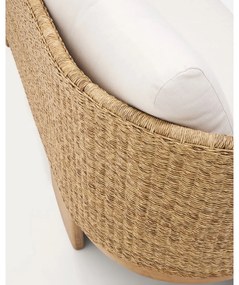 Béžová/v prírodnej farbe záhradná pohovka z umelého ratanu Xoriguer – Kave Home