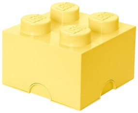 Svetložltý úložný box štvorec LEGO®