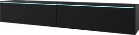 XXXLutz NÍZKA KOMODA, čierna, 180/30/33 cm P & B - Online Only drobný nábytok - 002778000515