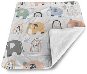 Sablio Deka pre bábätko Animovaní Slony - 90x120 cm