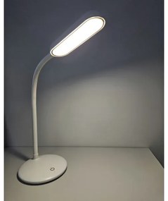 LED dotyková stmievateľná flexibilná stolná lampa LED/6W/5V USB 1200 mAh biela