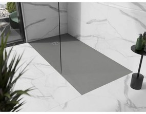 Mexen Stone+, obdĺžniková vanička z minerálneho kompozitu 180 x 80 cm, šedá-betónová, 44168018