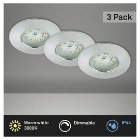 Briloner 8316-039-SADA 3x LED Stmievateľné kúpeľňové svietidlo LED/5,5W/230V IP44