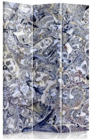 Ozdobný paraván, Mramorová mozaika - 110x170 cm, trojdielny, obojstranný paraván 360°