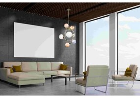 MAXLIGHT P0378 - Luster na tyči COSMOS 7xG9/40W/230V zlatá