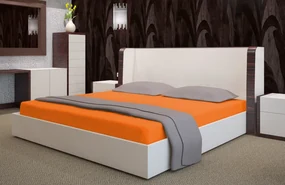 Dekorstudio Prestieradlo froté s gumičkou oranžové PRZF-9 Rozmer plachty: 160x200cm