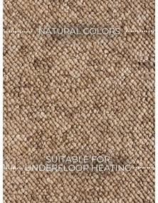 Svetlohnedý prateľný behúň 80x240 cm Rocco Caramel – Elle Decoration