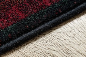 Vlnený koberec OMEGA Nakbar Orientálny vzor, rubínovo - červený