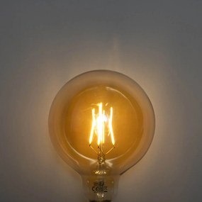 Sada 5 ks E27 3-stupňová stmievateľná LED lampa zlatá G125 4W 450lm 2700K