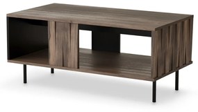 Konferenčný stolík Swing 100 cm orech/čierny