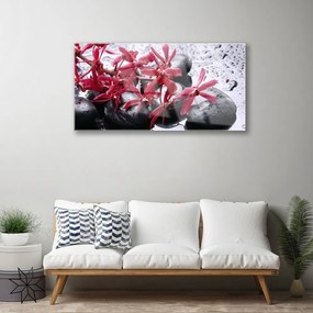 Skleneny obraz Kvet kamene umenie 100x50 cm