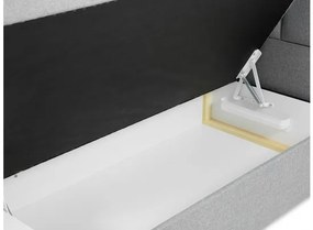 Kontinentálna posteľ Hudson Lux 2, Rozmer postele: 140x200, Farby: ekokoža Soft 017