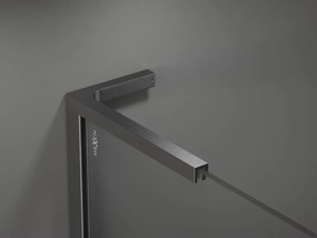 Mexen Kioto L, sprchová zástena Walk-In 60 x 200 cm, 8mm číre sklo, grafitový profil, 800-060-103-66-00