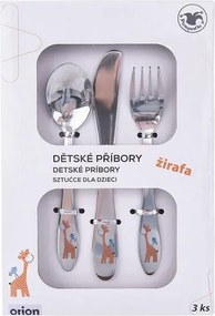 Sada detských nerezových príborov ŽIRAFA