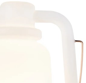 Stojaca lampa biela 51 cm IP44 - Storm Large