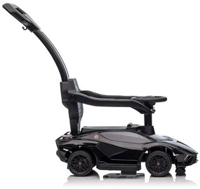 Lean Toys Detské odrážadlo Lamborghini QLS-996T s rúčkou - čierne