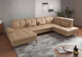 XXXLutz SEDACIA SÚPRAVA, textil, koža, cappuccino Sit & More - Sedačky - 00014401173H