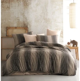 BedTex Bavlnené obliečky Oberon hnedá, 220 x 200cm, 2 ks 70 x 90 cm