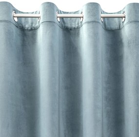 ZATEMŇOVACÍ ZÁVES NA KRÚŽKOCH ROSA 140X250 CM BLEDOMODRÁ