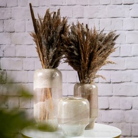 Dekoratívna váza LANA 18x40 CM krémová