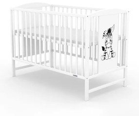 NEW BABY Detská postieľka New Baby POLLY Zebra biela