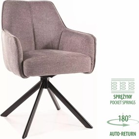 SI Stolička Notti Brego sivý